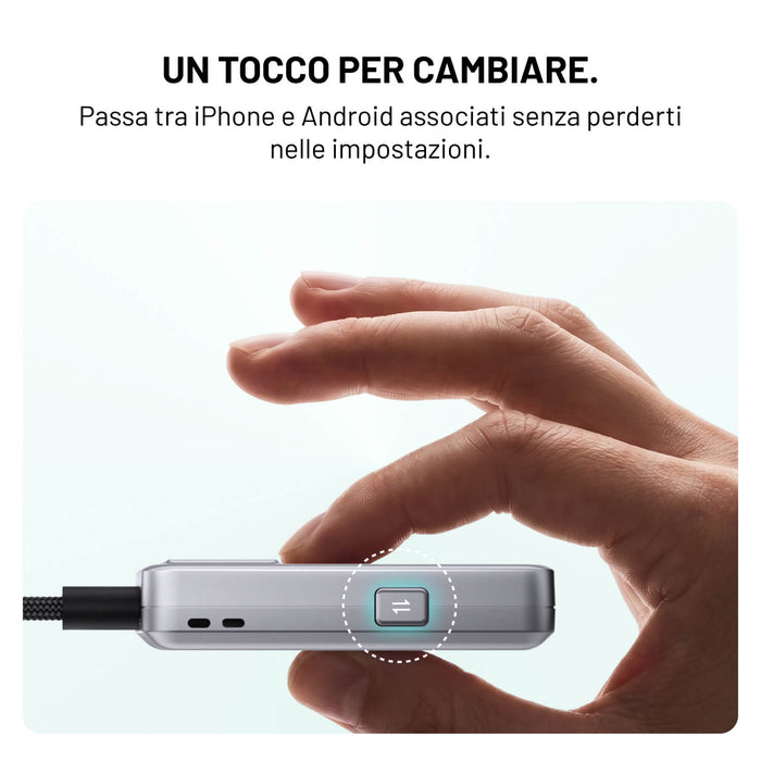 Ottocast® U2Air Edge – Adattatore Wireless per CarPlay e Android Auto