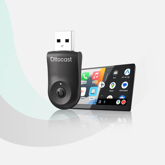 OTTOCAST®2025 Mini Adattatore Wireless CarPlay/Android Auto
