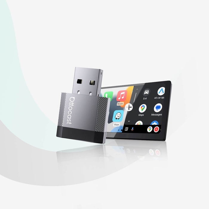 OTTOCAST®Mini NOVA – Adattatore Wireless per CarPlay e Android Auto
