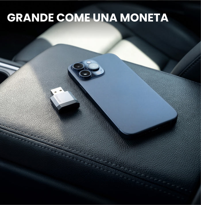 OTTOCAST®Mini NOVA – Adattatore Wireless per CarPlay e Android Auto