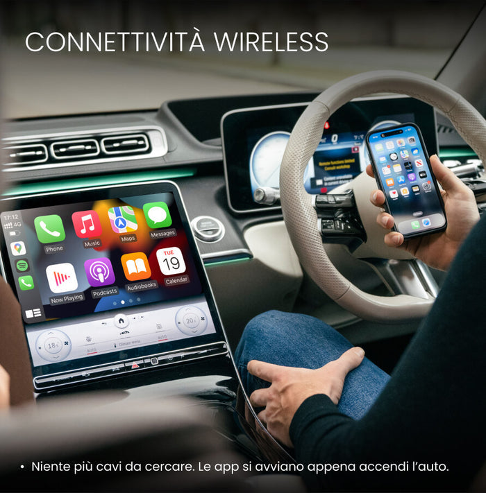 OTTOCAST®Mini Pico, adattatore CarPlay/Android Auto wireless