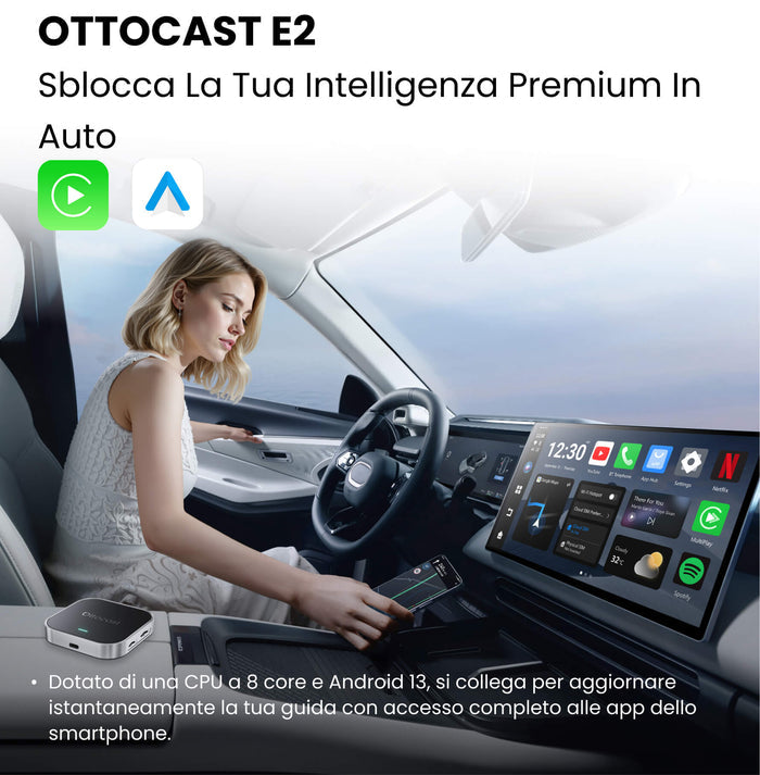 OTTOCAST®OttoAibox E2 CarPlay AI Box