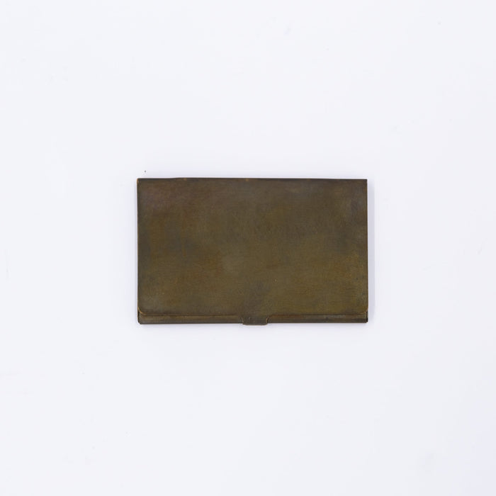 Picus Brass Card Case | Tortoise General Store