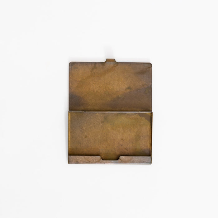 Picus Brass & Light Wood Card Case | Tortoise General Store
