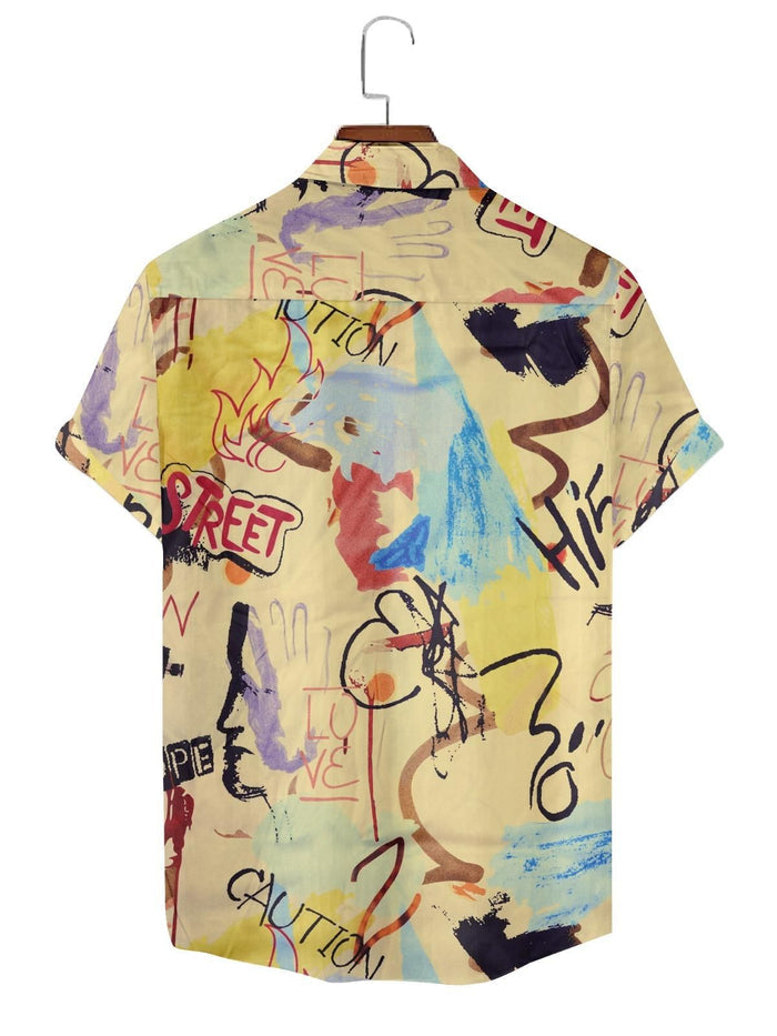 Rayon Printed Half Sleeves Regular Fit Mens Casual Shirt