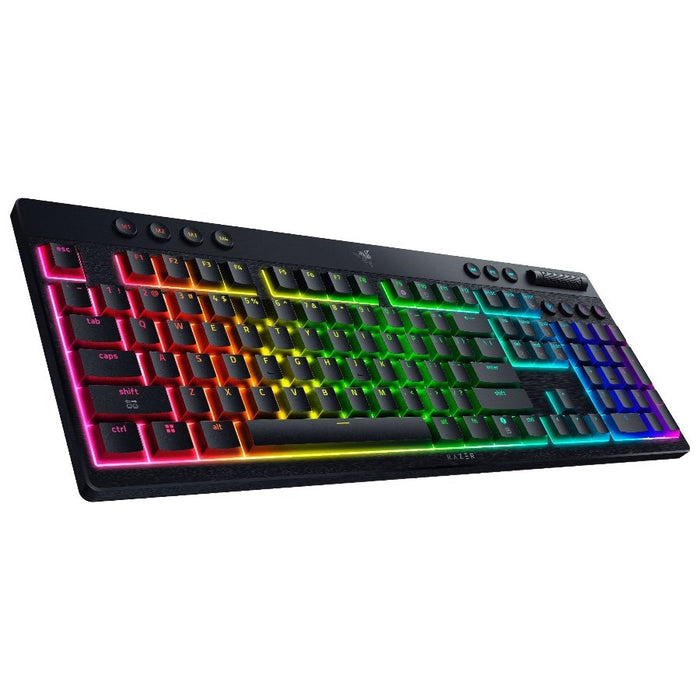Razer BlackWidow V4 Low-profile HyperSpeed (Green Switch) - US Layout - Gaming Keyboard – alternate product view 3