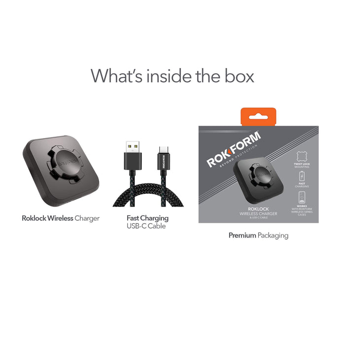 RokLock® Wireless Charger What's Included- Rokform
