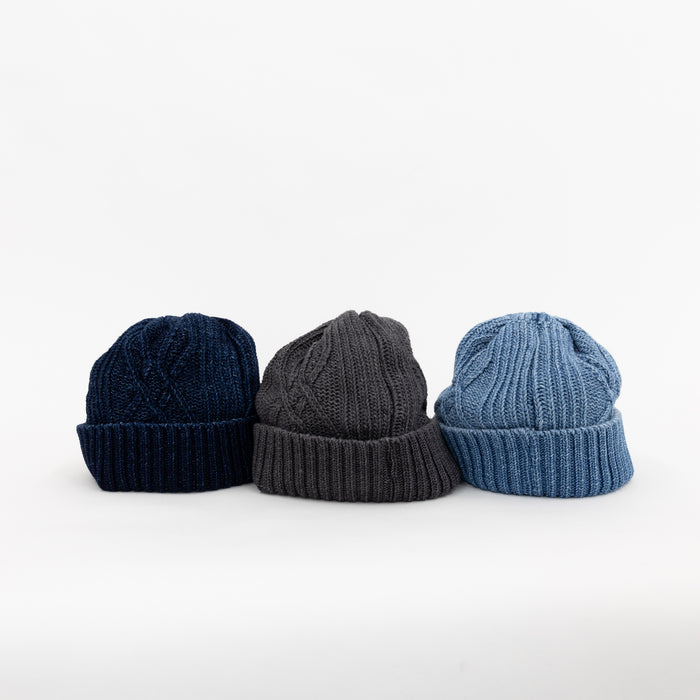 ROTOTO Aran Indigo Watch Caps