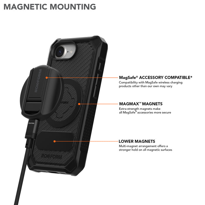 Rugged iPhone 16e Case with Magnetic Mounting