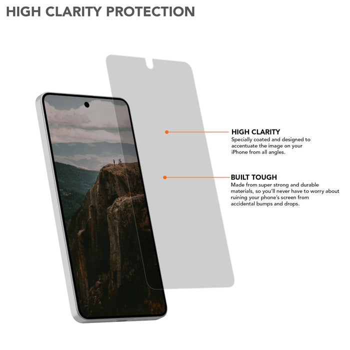 Samsung Galaxy S26 Tempered Glass Screen Protector (2 Pack) with High Clarity Protection
