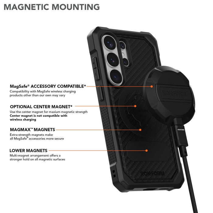 Samsung Galaxy S26 Ultra Rugged Phone Case with Magnetic Mounting