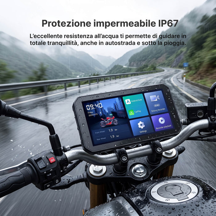 Schermo Intelligente per Moto con Telecamera