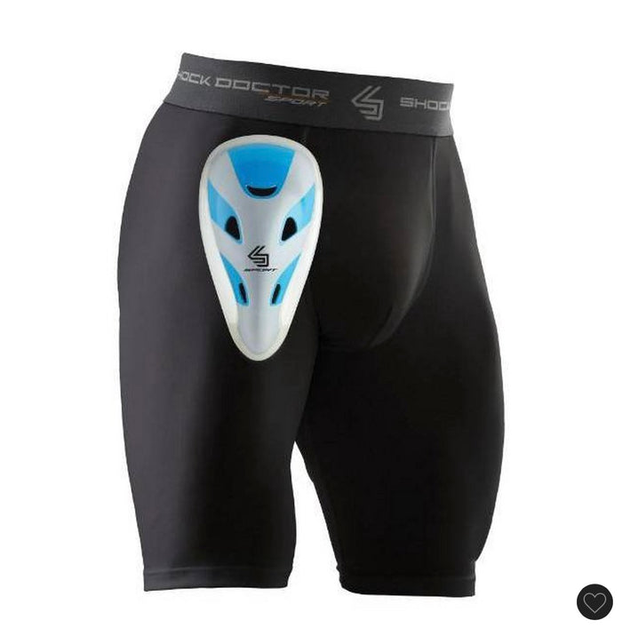 Shock doctor compression shorts with cup adult - black size M - OPEN BOX