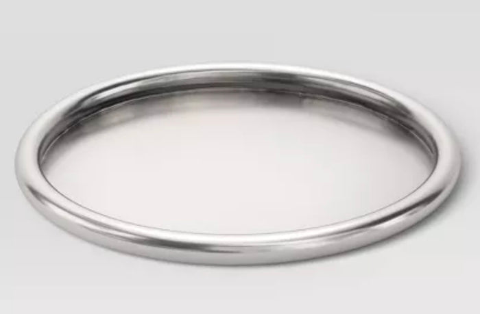 Silver Round Tray -