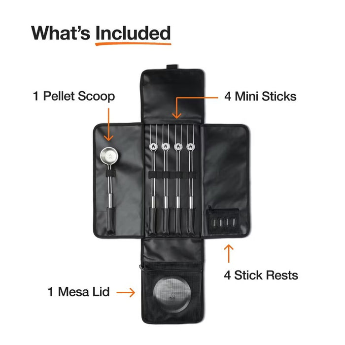 Solo Stove 10 pc Mesa XL Tabletop Firepit Tool Kit Stainless Steel Finish - Some Box Damage (see pictures)