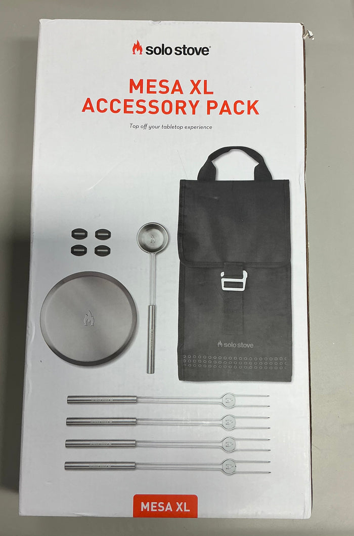 Solo Stove 10 pc Mesa XL Tabletop Firepit Tool Kit Stainless Steel Finish - Some Box Damage (see pictures)