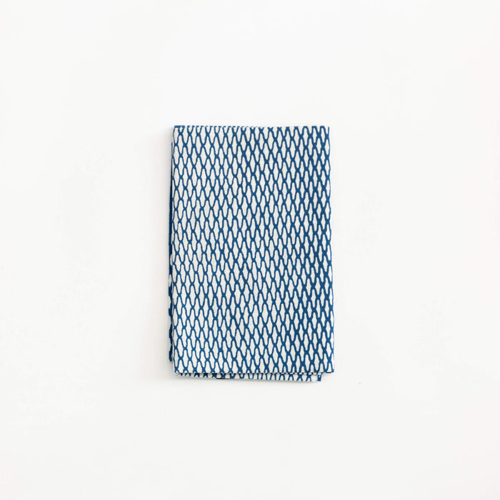 Tenugui - Blue Fish Net | Tortoise General Store