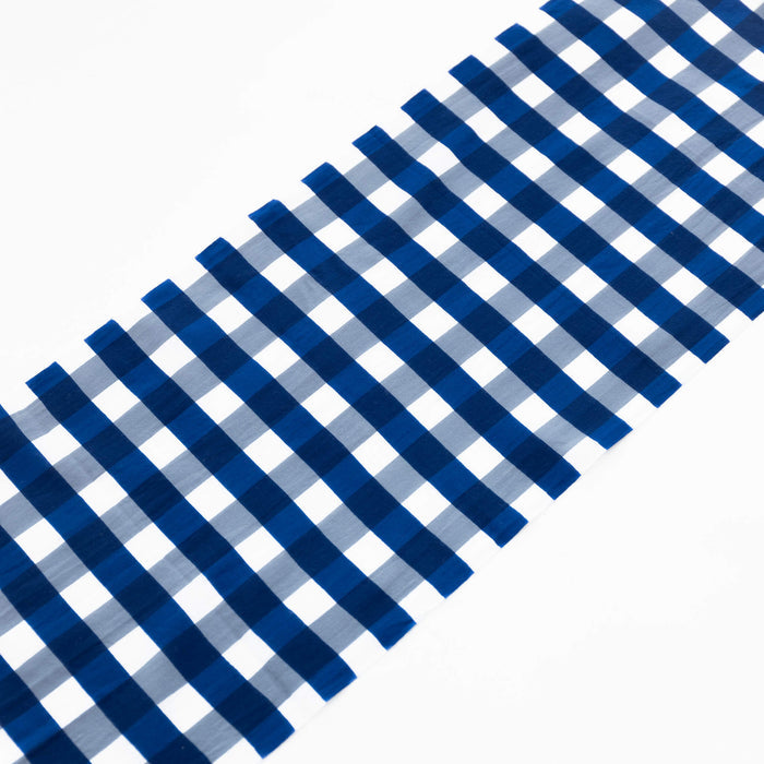 Tenugui - Checkers White and Blue | Tortoise General Store
