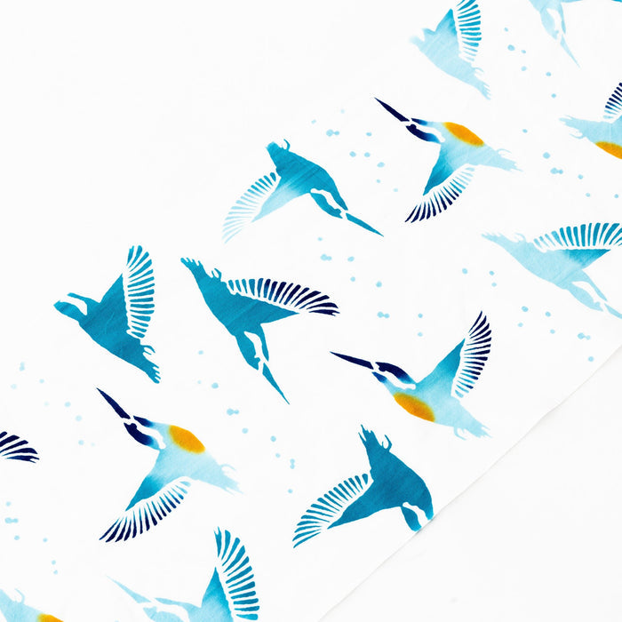 Tenugui - Kingfisher Bird | Tortoise General Store