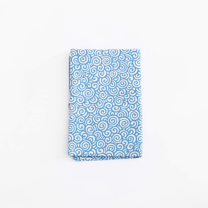 Tenugui - Light Blue Swirls | Tortoise General Store