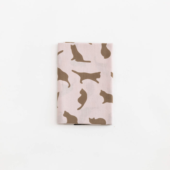 Tenugui - Pink Cat | Tortoise General Store