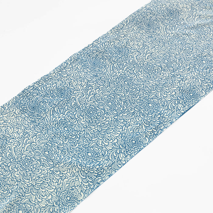 Tenugui - Teal Chrysanthamums | Tortoise General Store