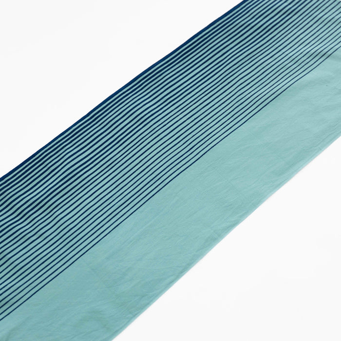 Tenugui - Turquoise Step Stripe | Tortoise General Store