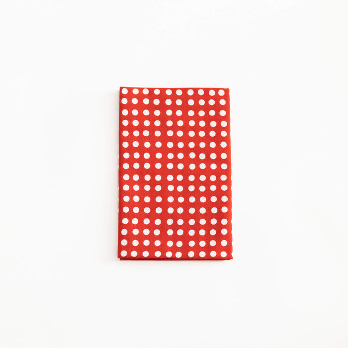 Tenugui - White Dot on Red | Tortoise General Store