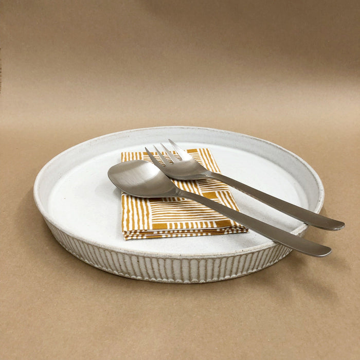 Tomoro Pottery Ceramic Rain Serving Plate | Tortoise General Store