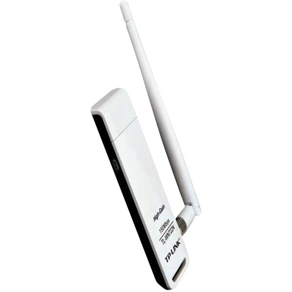 NIC TP-Link TL-WN722N, USB 2.0 Adapter, 2,4GHz High Gain Wireless N 150Mbps, Detachable Omni Directional Antenna 1 x 4dBi (RP-SMA) - image 3
