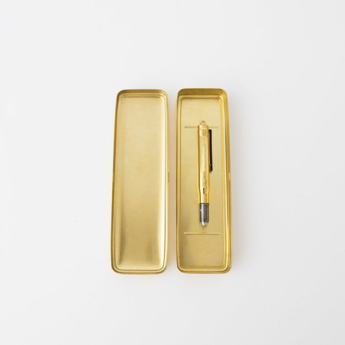 Traveler's Company Brass Pen Case - tortoise general store