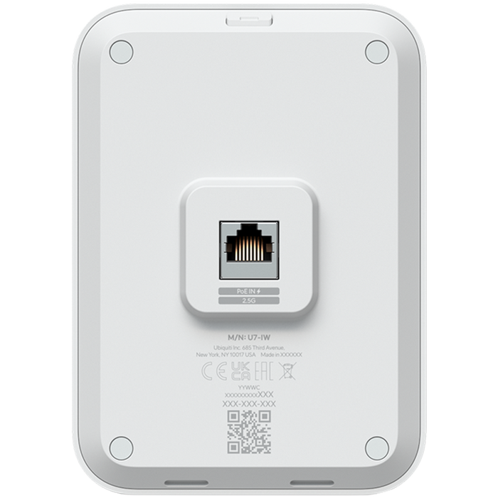 UBIQUITI UniFi WiFi 7 Access Point U7 In-Wall – view 2
