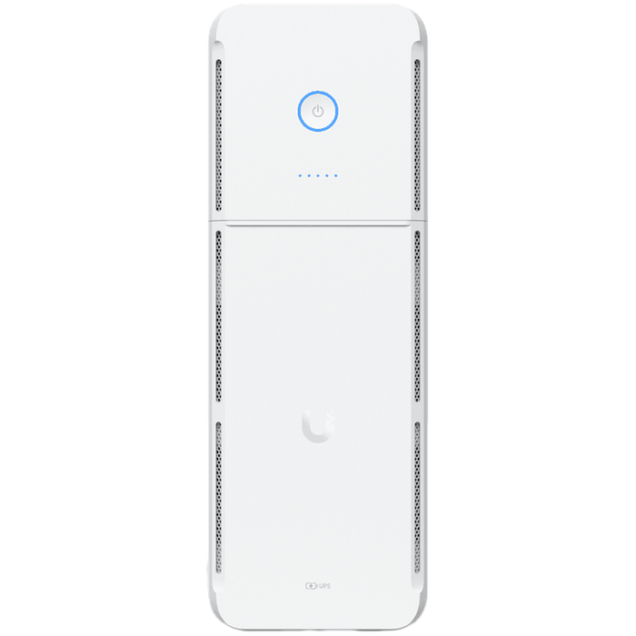 Ubiquiti UPS-Tower-EU UniFi managed 1kVA uninterruptible power supply with 5 surge-only outlets and 5 software-resettable surge and backup devices - product photo